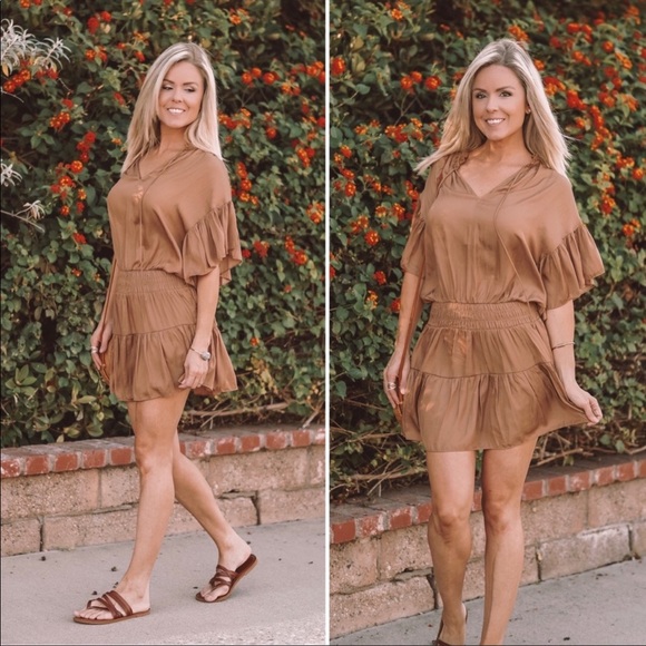 🏹 The Fayre Ruffle Smock Waist Dress - Picture 8 of 8